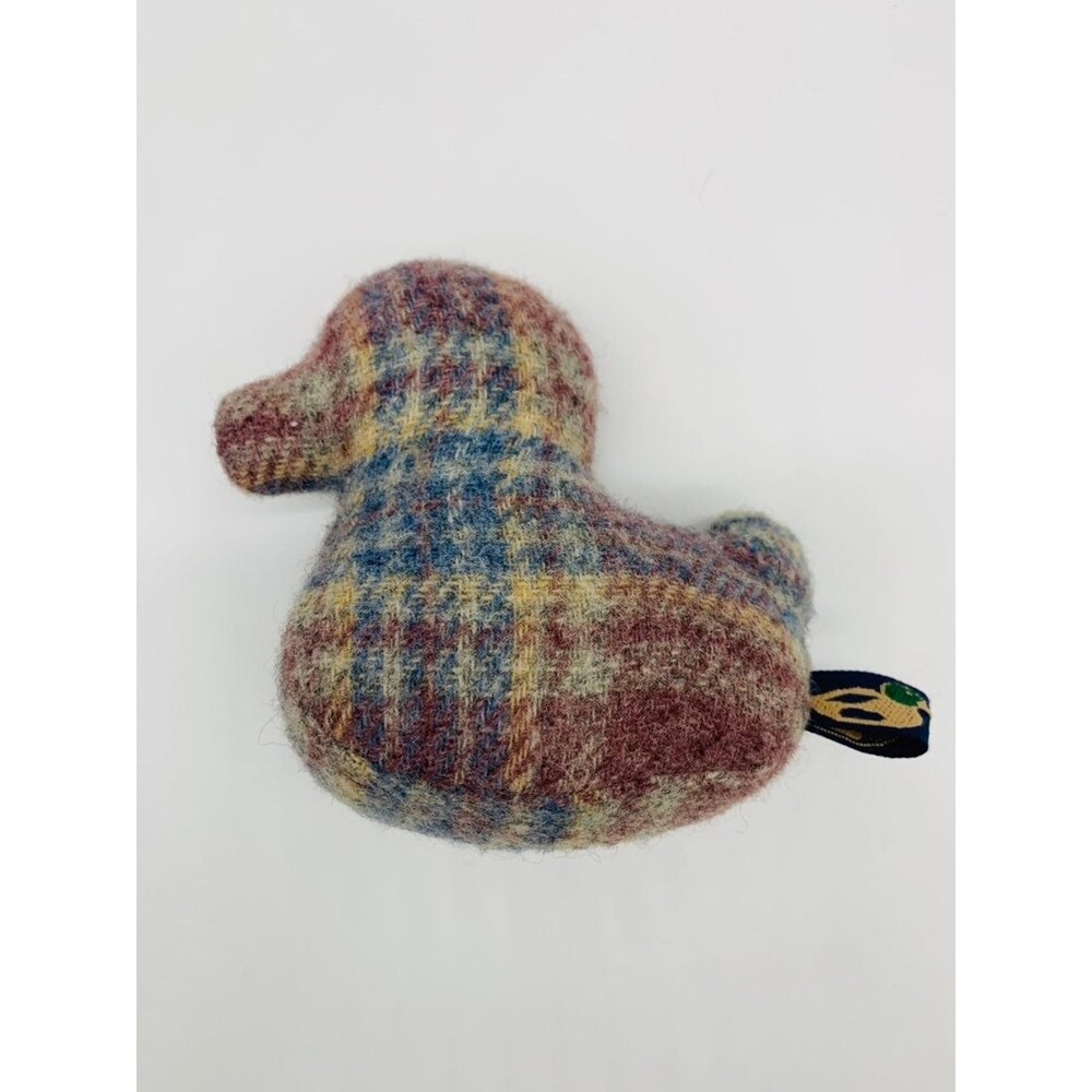 Vintage duck stuffed animal plaid Woolri